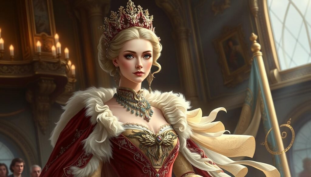 The Remarried Empress artwork showing Navier in royal attire The Remarried Empress artwork showing Navier in royal attire